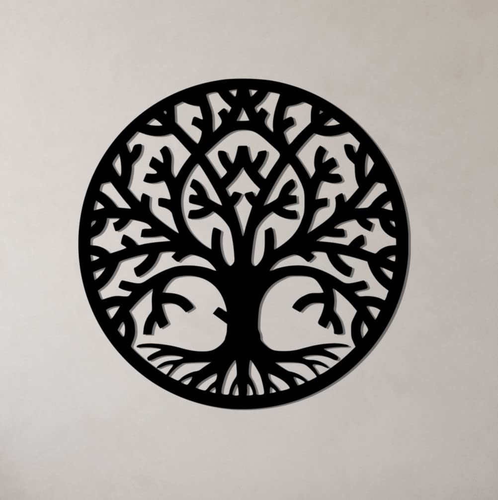 dv decovieno Wall Art, Home Decor, Tree Of Life Wall Art, Room Decor, Bedroom Decor, Metal Wall Art, Wall Decor, Metal Wall Art For Living Room, Wall Hanging, Metal Black Tree, Gift İdeas