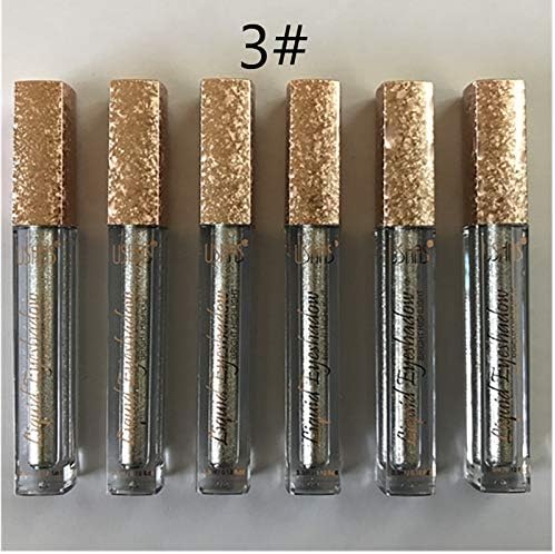 6Pcs Ushas Eyeshadow Set Make Up Metal Glitter Eye Shadow Liquid Stick Matte Nake Eyeshadows Beauty Cosmetic Pallete