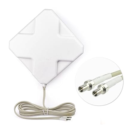 Eightwood 4G LTE Antenne 35dbi TS-9 Stecker Omni Directionale Signalverstärker Antenne mit 2m 6.5ft für Netgear TP-Link Dlink