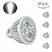 CTKcom 5W MR16 LED Bulbs (4 Pack), 120V G5.3 Base LED Spotlight,Equal to 50W Halogen Bulbs,6000K Cool White 400LM Spotlight for Landscape Accent Recessed Track Lighting Bulbs