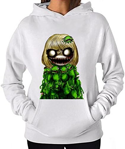 Kaari Success Women's Zombie Lady Gaga Hoodie Casual Hoodie XXL White