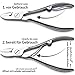 Manicure set men made in Solingen Germany - Mens nail grooming kit for professional care, stainless steel nail cutter, scissors, clippers, sapphire file and tweezers in a black leather case