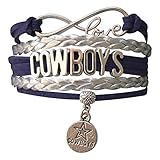 Infinity Collection Dallas Cowboys Football Bracelet