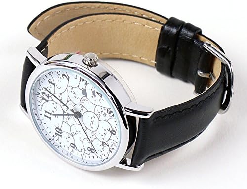 Amazon しろたん 腕時計 アナログ 本革 ベルト つみつみ柄 白盤 銀 黒ベルト 大人用 キャラクター レディース メンズ マザーガーデン Mother Garden メンズ腕時計 腕時計 通販