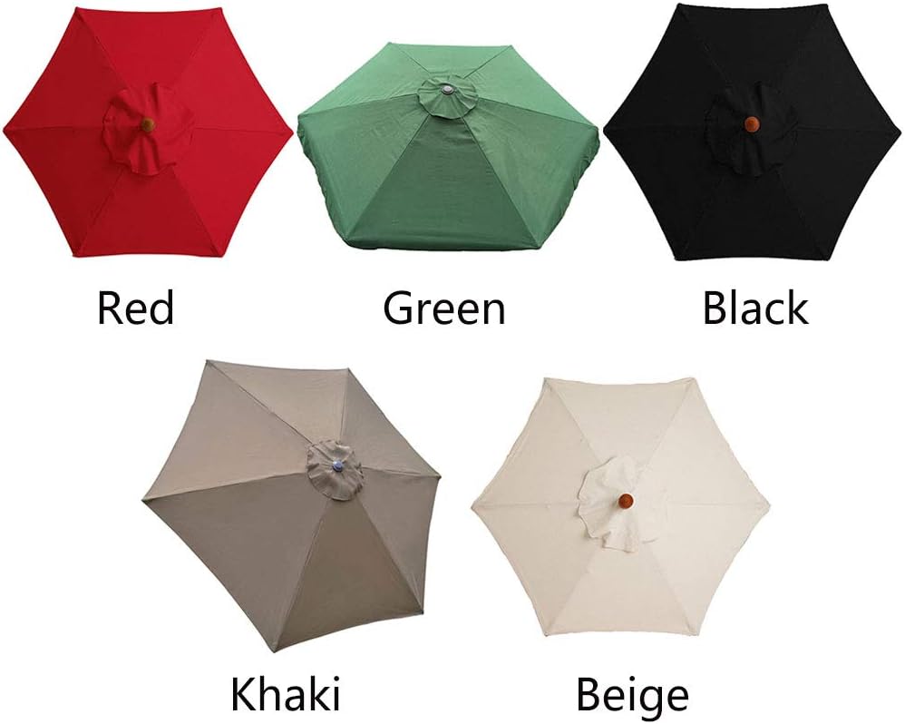 beiyoule Parasol Canopy Cover Replacement, Garden Patio Umbrella Replacement Sunshade Market Umbrella Canopy For Backyard, Pool Umbrella - Image 5
