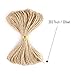 Caydo 50 Pieces 1.6-2 Inch Unfinished Wood Slices with Holes Round Log Discs with 33 Feet Natural Jute Twine for Wedding Ornaments and Home Hanging Decorations