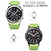 Gear S3 Frontier / Classic Watch Band, MoKo Soft Silicone Replacement Sport Strap for Samsung Gear S3 Frontier / S3 Classic / Moto 360 2nd Gen 46mm Smart Watch, NOT FIT S2 & S2 Classic & Fit2, GREEN