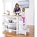 Guidecraft High-Rise Step-Up - White: Two Step Stool with Handles and Safety Non-Slip Treads and Anti-Tip Feet for Kids and Adults- Quality Learning Furniture