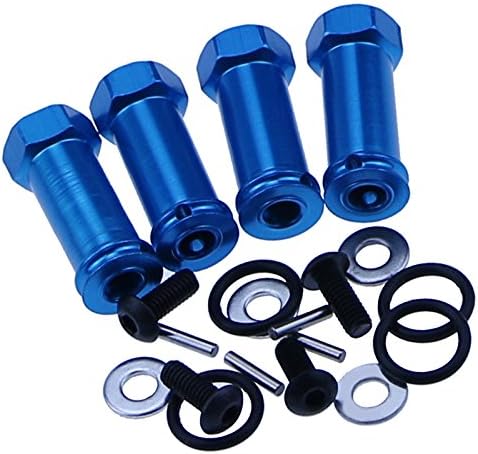 1 Set Blue Aluminum 12mm Wheel Hex Hub Extension Adapter 30mm for 1:10 RC Model Car