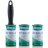 Lint Roller,Extra Sticky Pet Hair Removal,Dust Cleaner Remover for Car Sofa Home Office,Durable Handle,2 Refills,270 Total Sheets