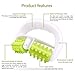 Murlien Cellulite Massager, Anti Cellulite Massage Roller for Muscle Soreness and Remove Cellulite, Body Roller Brush for Shoulder, Arms, Buttocks, Back, Abdomen, Legs and Calves – Green/White