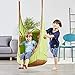 HAPPY PIE PLAY&ADVENTURE Frog Folding Hanging Pod Swing Seat Indoor and Outdoor Hammock for Children to Adult (Green)