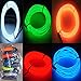JYtrend 5 Pack 9ft Neon Light El Wire w/Battery Pack