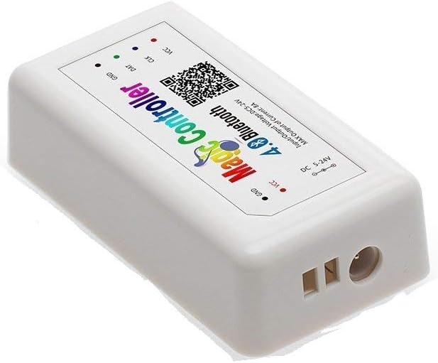 OWIKAR Wireless Bluetooth Magic Dream Color LED Light Controller iOS Android DC5V~24V Great for WS2811 WS2812B WS2801 SK6812 Individually Addressable Programmable LED Strip Pixel Module Panel Lamp