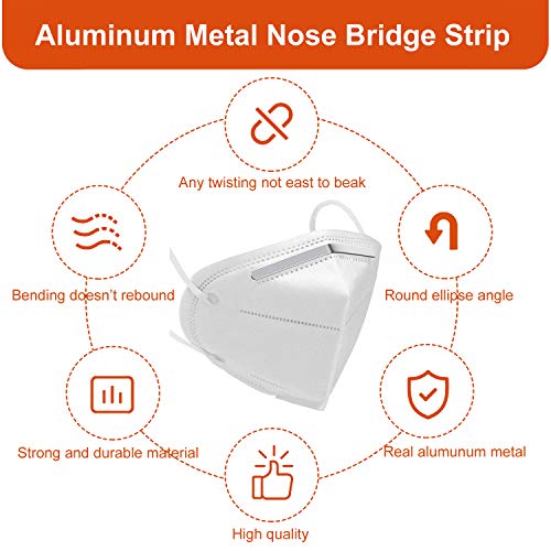 Aluminum Strips Nose Wire,Nose Bridge for Mask,90MM Metal Flat Nose