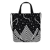 Canvas Tote Bag Black Print Design (16.14 x 15.35 inch) ASAPS