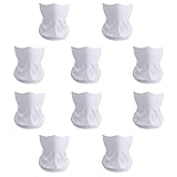 Cutewing 10PCS White Ourdoor Face Mask for Women