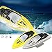 SkyCo H116 RC Boat 2.4Ghz Small Size Remote Control Electric RC Racing Boats Toy for Kids Men Girls Adults Pool Lake Outdoor Use Yellow