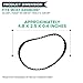 Long Life Durable Vacuum Belt 2 PK Designed To Fit Kenmore CB-1 Geared Belt Part # 20-5285, 742024 & NuTone Geared Belt Part # 46-3300-03, Hayden Part # 743411, 4193-00, & Cen-Tec Part # EB24010