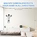 AOBO Spy Hidden Camera Mini Wireless WiFi Camera HD 1080P Indoor Home Smallest Spy Nanny Cam Security Cameras Battery Powered with Motion Detection/Night Vision for iPhone/Android Phone/iPad/PC