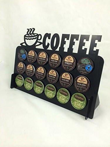 18 K Cup Dispenser Coffee Keurig &amp; Tree Pod Holder Acrylic - Black