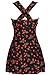 HENGJIA Women's Elegant Crossover One Piece Swimdress Skirted Bottom Swimsuit (FBA) Black Cherry 3XL(US8-10)
