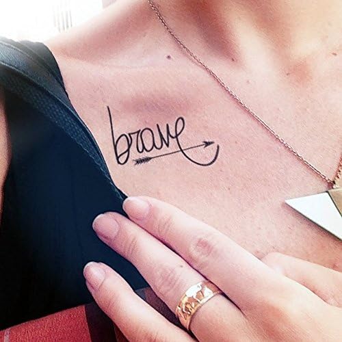 Brave - Temporary Tattoo (Set of 2)