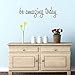 Be Amazing Today Quotes Wall Decals Inspirational Wall Decal Mirror Bedroom Decor Wall Stickers-6.6H X 23W inch
