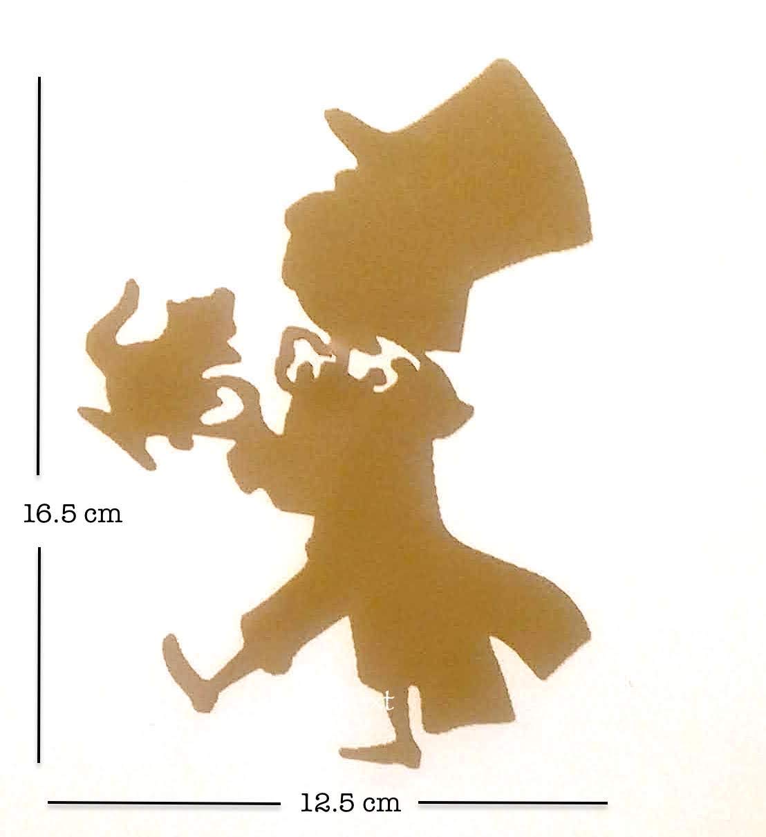 Poster Art For Wall Alice In Wonderland Laptop Tablet Silhouette Sticker Mobile Phone Decal Mural