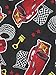 Disney Cars Toddler Boys 3 Piece Shorts Pajamas Set (4T, Red/Black)