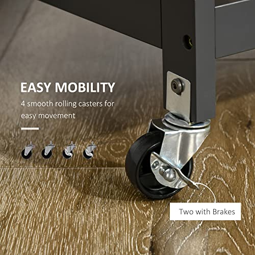 Utility Kitchen Cart, Rolling Kitchen Island Storage Trolley