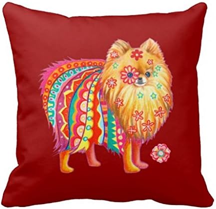 Cute Pomeranian Art Pillow Case 18" 18"