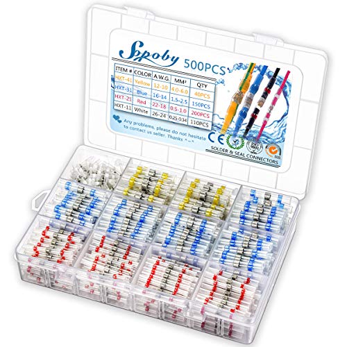 100pcs Solder Seal Wire Connectors, Sopoby Heat Shrink  