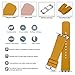 Fullmosa Leather Bands Compatible with Apple Watch Band 49mm 46mm 45mm 44mm 42mm for Men Women, Top Grain Genuine Leather Strap for iWatch Ultra 2/Ultra/10/9/8/7/6/5/4/3/2/1/SE2/SE, Yellow/Silver