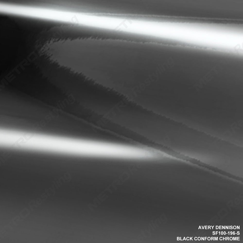 Buy Avery SF100196S BLACK CONFORM CHROME 53in x 10ft (44.2 Sq/ft) Car Wrap Vinyl Accent Film