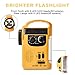 HOSHINE Multi-Functional 4-Way Powered LED Camping Lantern & Flashlight with AM/FM Radio & Cell Phone Charger, Color Yellow