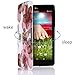 MoKo LG G Pad 7.0 Case - Slim Lightweight Smart Shell Stand Cover Case with Auto Wake / Sleep for LG G Pad V400 / V410 (LTE) / VK410 / UK410 / LK430 (G Pad F7.0) 7-Inch Tablet, Floral PURPLE