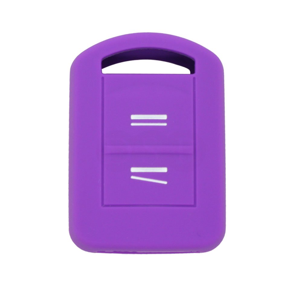 BROVACS Silicone Cover Protector Case Holder Skin Jacket Compatible with OPEL VAUXHALL 2 Button Remote Key Fob CV9621 Purple