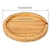 Frienda Trays 2.52 Inch Bamboo Round Plant Saucer for Most Plant Pot Flower Saucers Tray, Solution for Owl Pot with Hole(6 Pack)