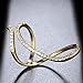 dnswez Gold CZ Cubic Zirconia Open Spiral Statement Half Finger Rings for Women