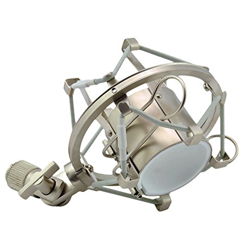 image for Weymic Silver Metal Shock Mount Holder Clips for Such AT2020 AT4033 La