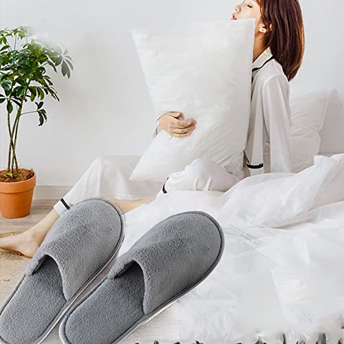 Spa Slippers,6 Pares de Pantuflas de SPA con Punta Cerrada,Sin Deslizamiento Pantuflas de Hotel Desechables para Pantuflas de Casa para Hombres Aptas para Huéspedes,Baño,Dormitorio,Viaje,Casa,Interior