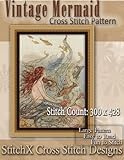 Vintage Mermaid Cross Stitch Pattern by Tracy Warrington, StitchX