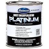 Eastwood Rust Encapsulator Platinum Pint UV Resistant Aluminum Finish Easy Apply High-Tech Formula for Vehicles Steel Building Structures