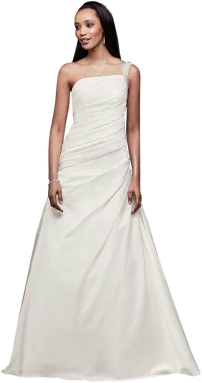 david's bridal one shoulder