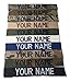 Custom Name Tape, Sew-On, ACU Multicam OCP Black ABU OD Green Desert AirControl, Sew-On - ARMY Air Force MARINES POLICE, Customized, (without Fastener)