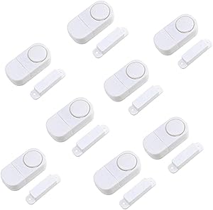 Door Window Alarm, Home Security Wireless Magnetic Sensor Burglar Anti-Theft Alarm (Pack of (8))