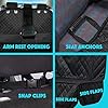 AMZPET-Dog-Car-Seat-Covers-for-Pets-Child-Seat-Taxi-Passengers-Items-Waterproof-Nonslip-Durable-Scratch-Proof-Back-Seat-Protector-for-most-CarsSUVs-Universal-Size-Black-Travel-Accessories AMZPET Dog Car Seat Cover - Waterproof Back Seat Cover for Dogs - Non-slip & Scratch-Proof Car Seat Cover for Dogs - Dog…
