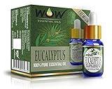 WOW 100% Pure Eucalyptus Essential Oil - 15ml / 0.5 oz - Therapeutic Grade For Aromatherapy ( With Dropper)