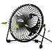 SIMBR Portable USB Mini Desk Fan with Quiet Strong Centered Wind, Black (6.3'', Black)